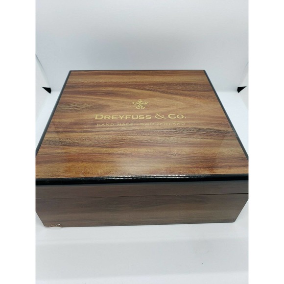 Dreyfuss & Co Wood Display Watch Box - Picture 2 of 8